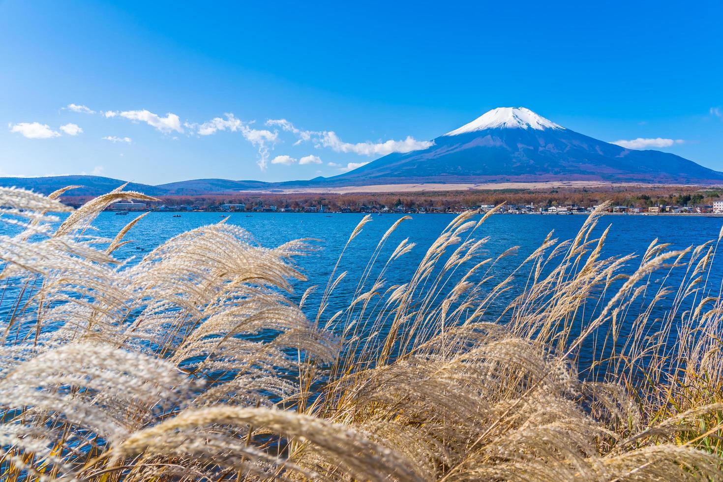 belle vue sur le mt. Fuji du lac Yamanakako, Japon photo