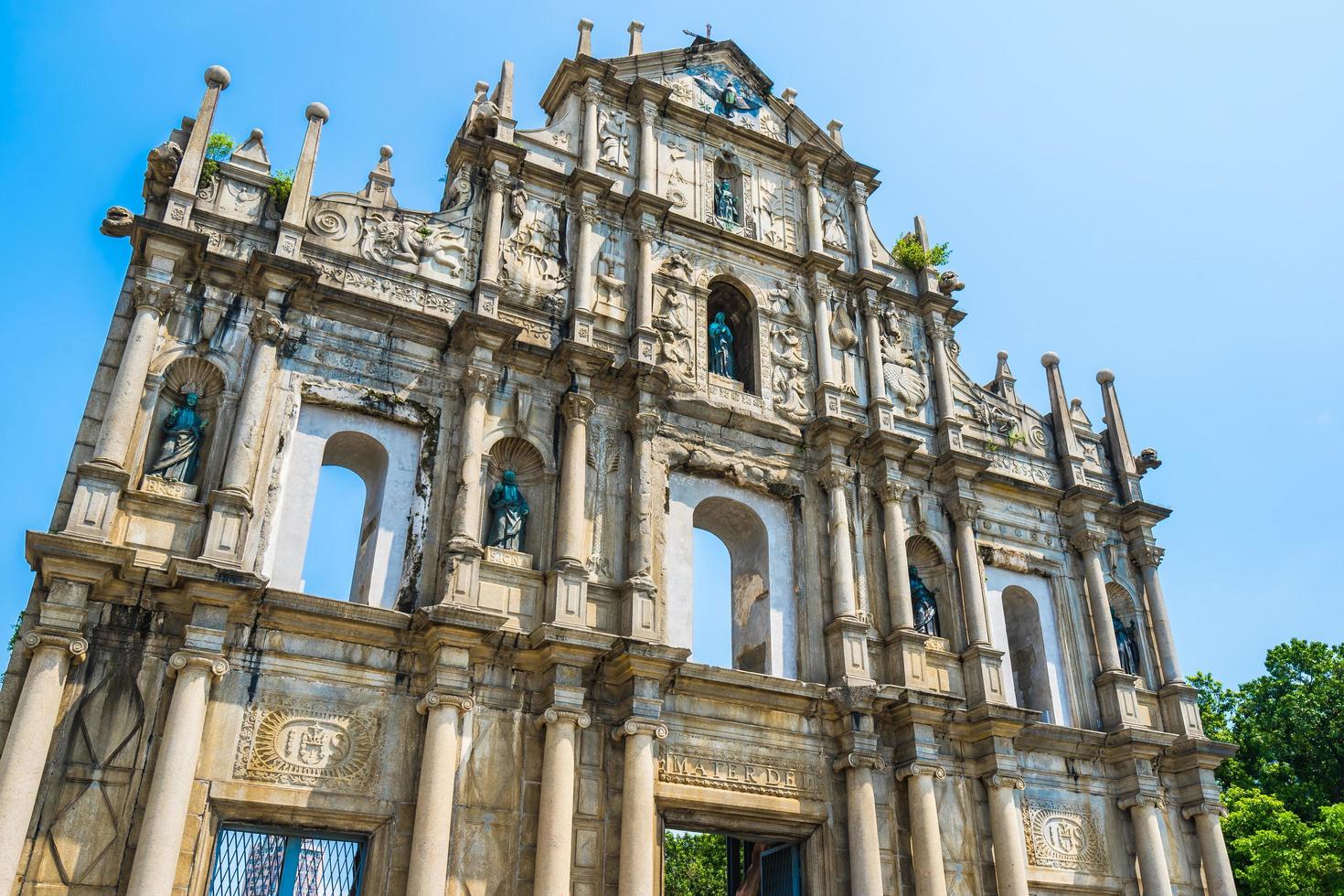 st. Paul Church dans la ville de macao photo