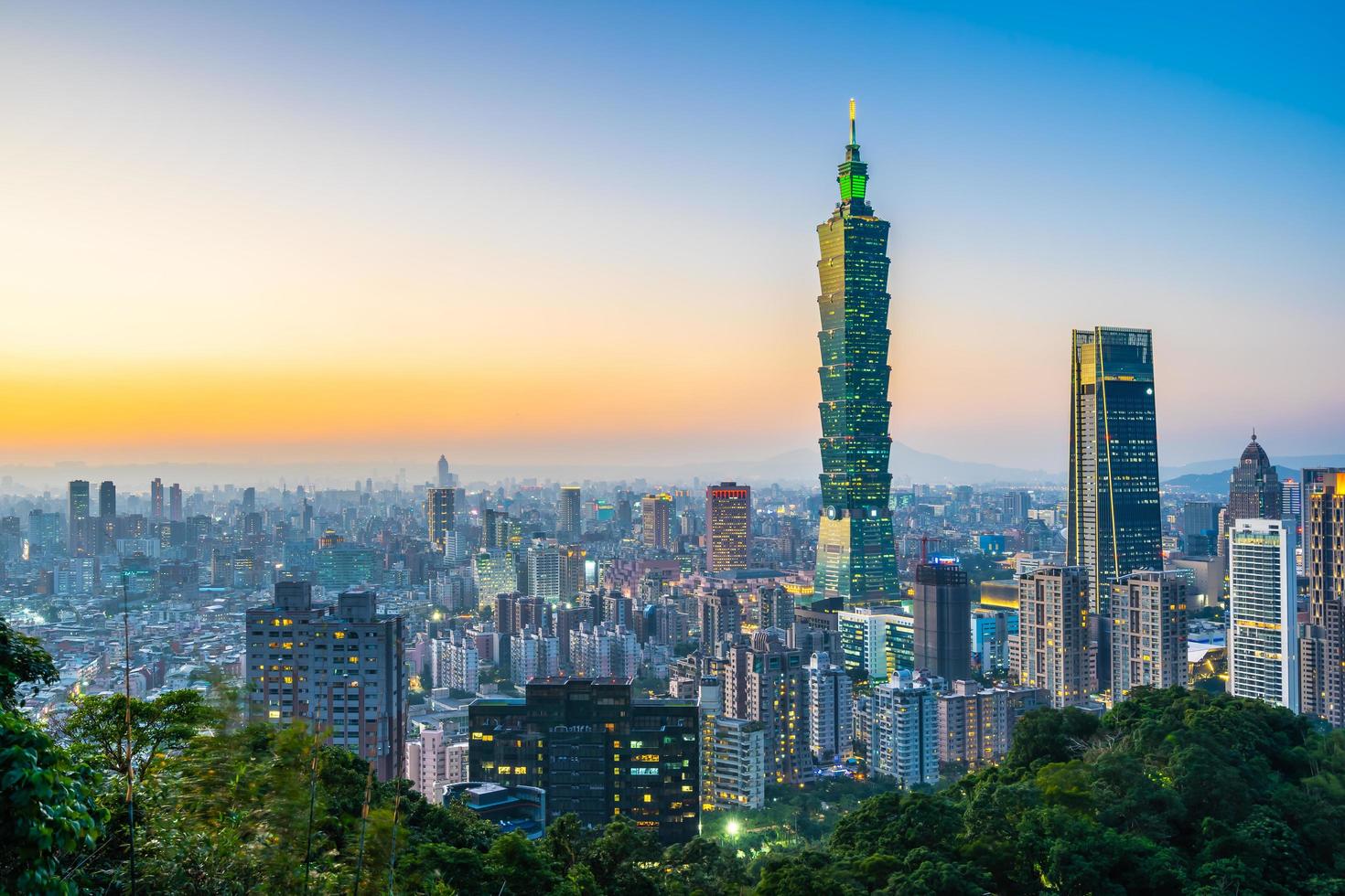 Paysage urbain de taipei, taiwan photo