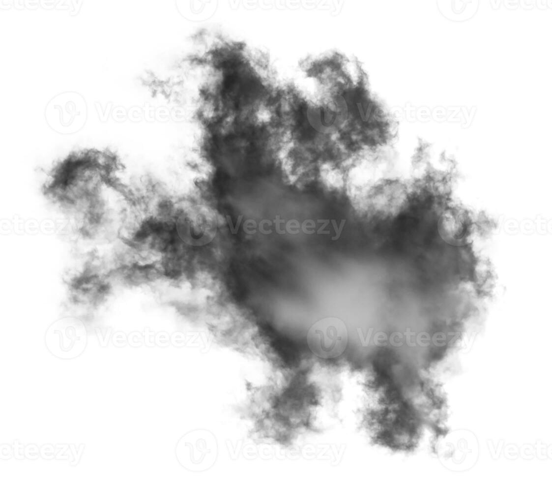nuage blanc isolé sur fond blanc, texture fumée, effet pinceau photo