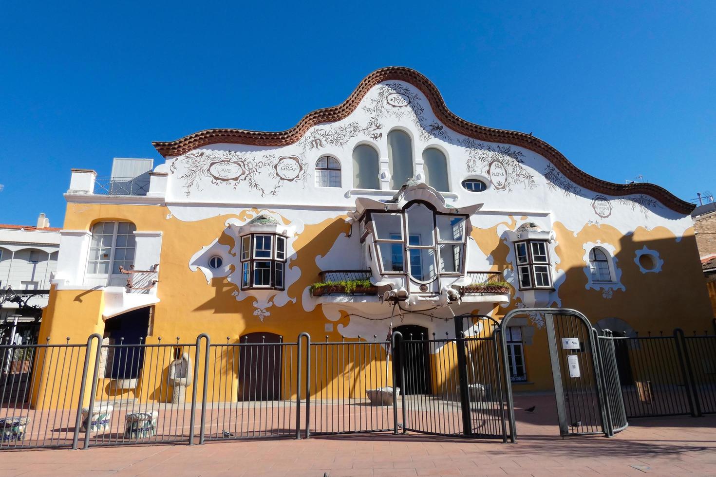 architecture, moderniste style, pouvez nègre, par joseph maria Jujol Gibert. sant Jeanne mépris, photo