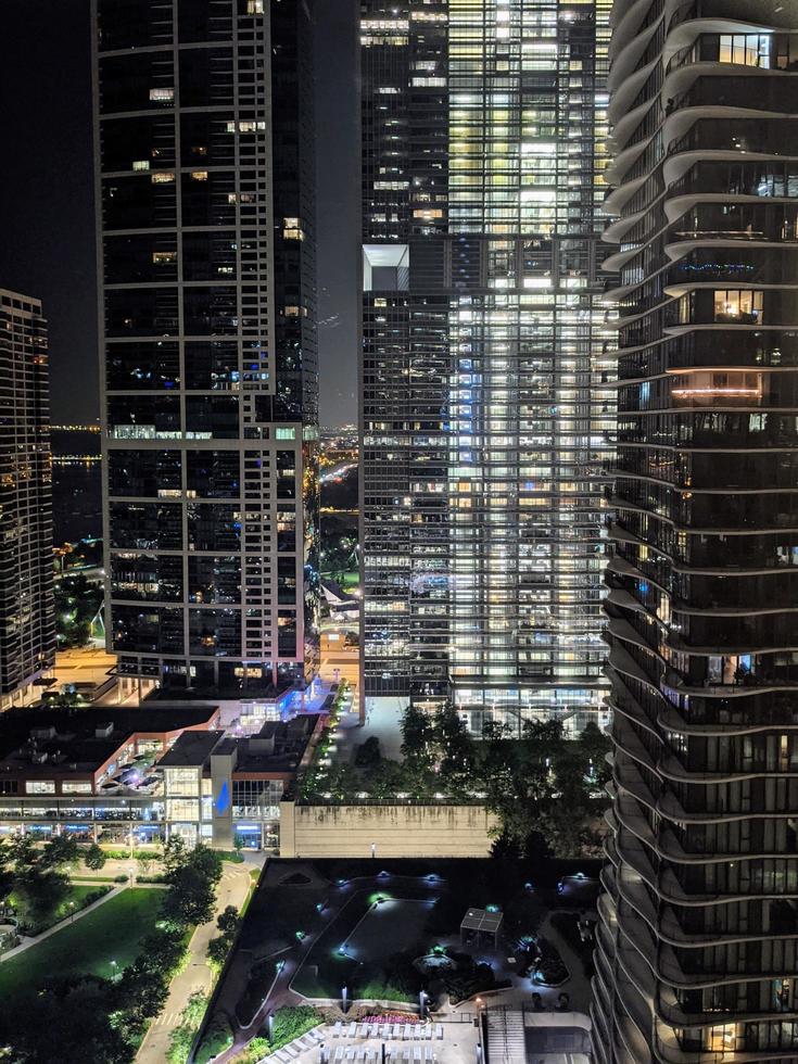 Chicago paysage urbain nuit lumières photo