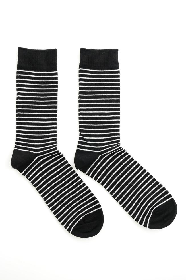 chaussettes sur fond blanc photo