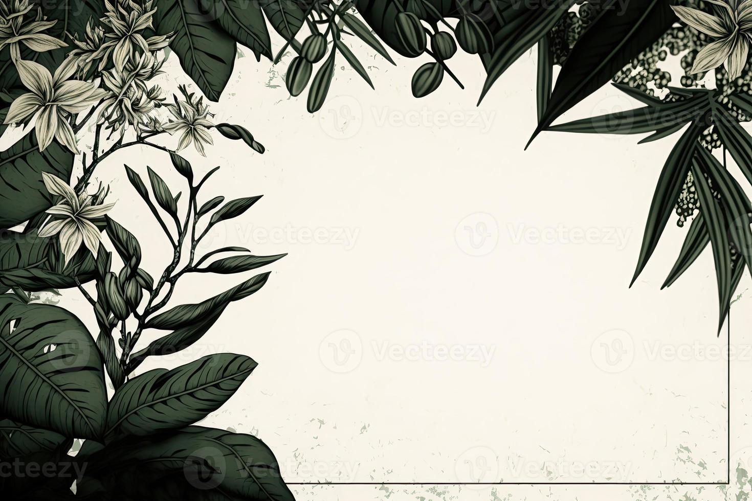 composition avec une botanique Contexte et une pacifique, serein esthétique. photo