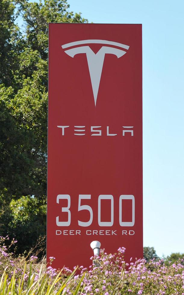 Signe du siège de Tesla à Palo Alto, Californie photo