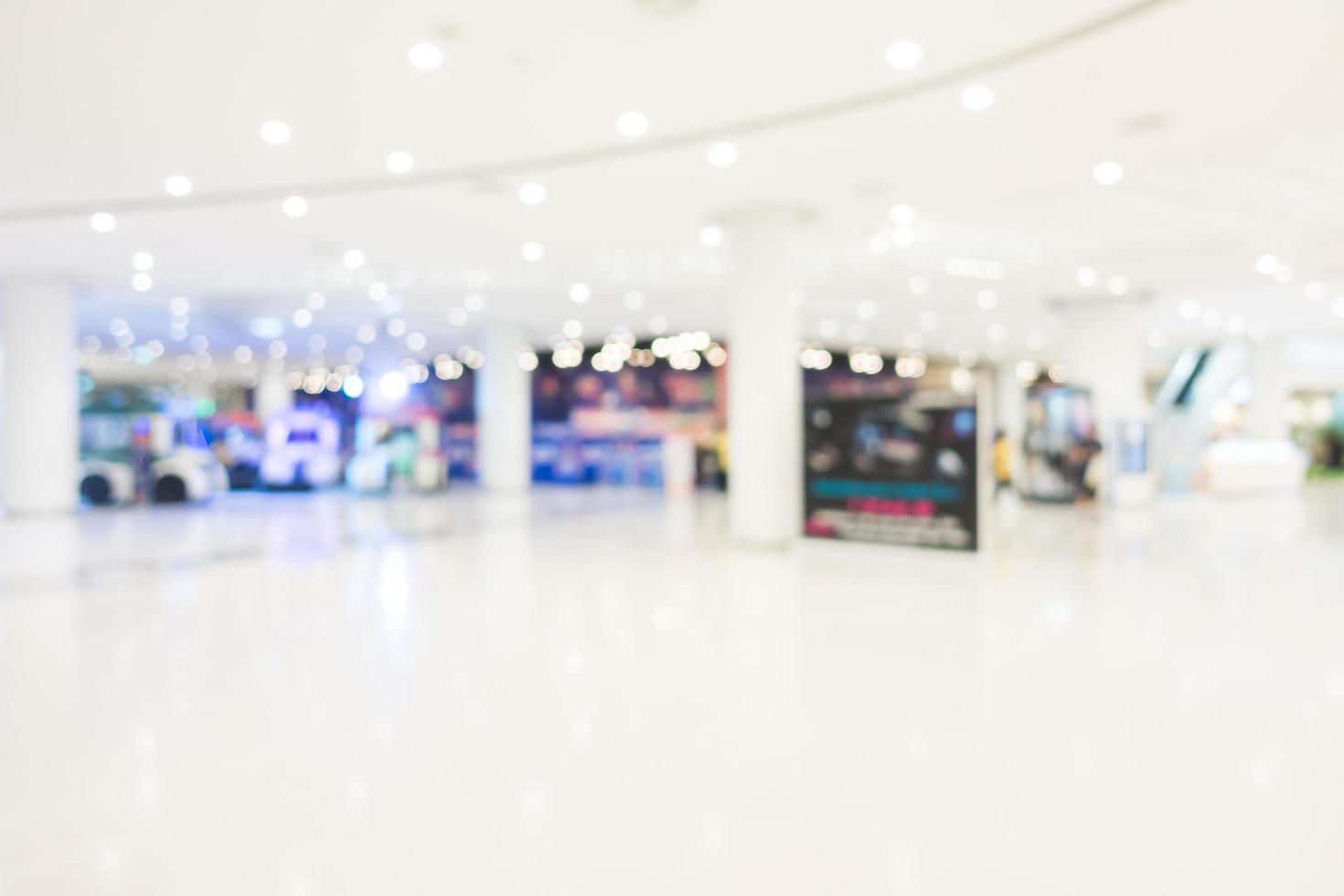 Intérieur du centre commercial abstrait défocalisé photo