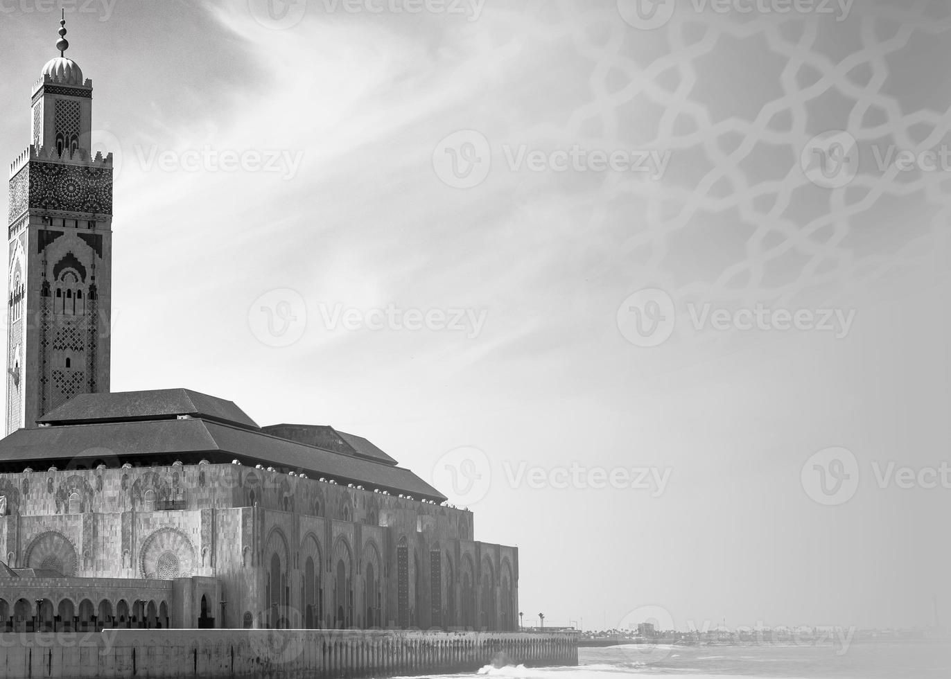 un islamique Contexte pour une mosquée dans gris, une Contexte pour Ramadan. social médias des postes .musulman saint mois Ramadan kareem photo