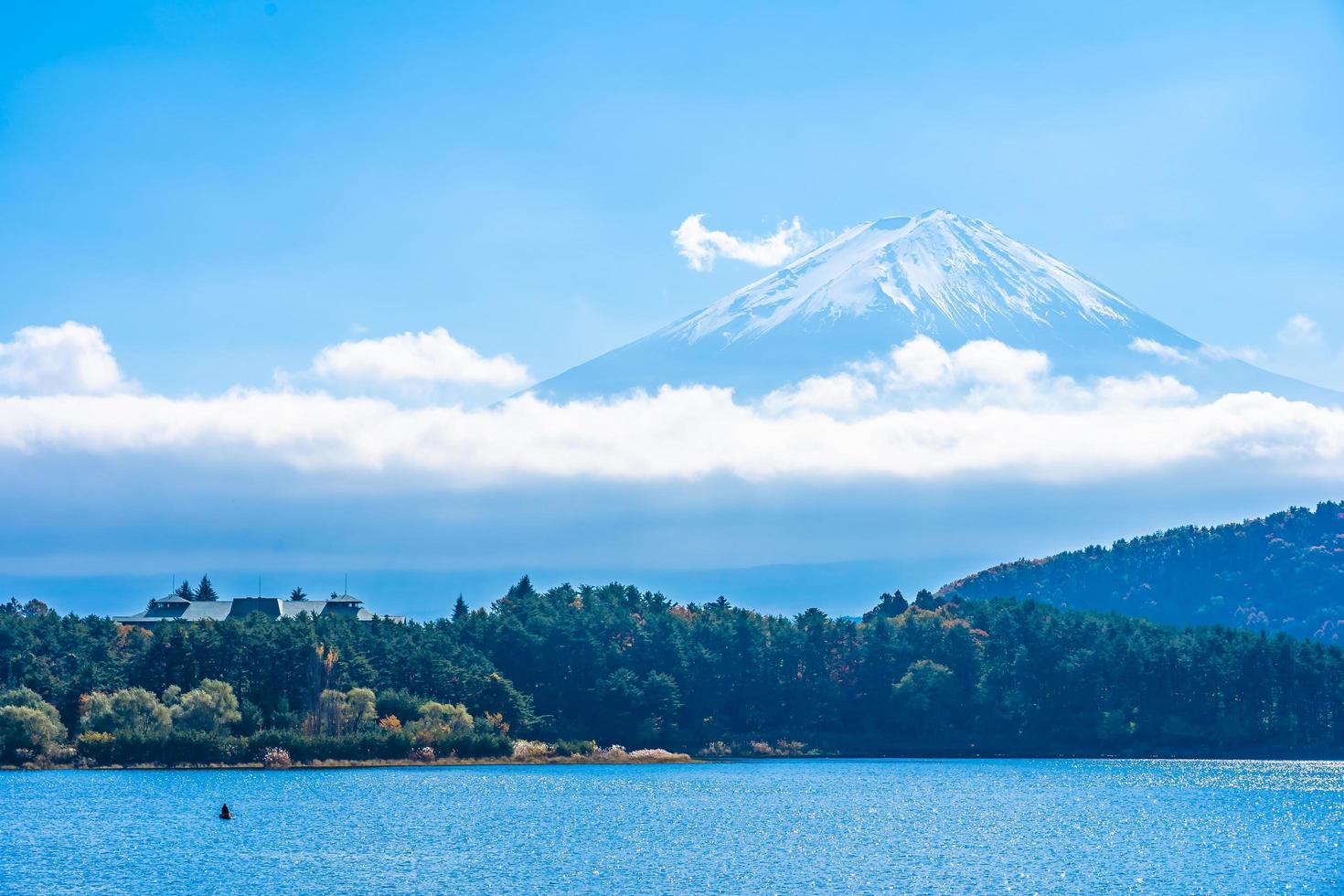 mt. Fuji avec à Yamanashi, Japon photo