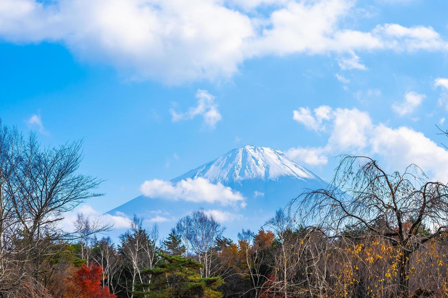 mt. Fuji avec à Yamanashi, Japon photo