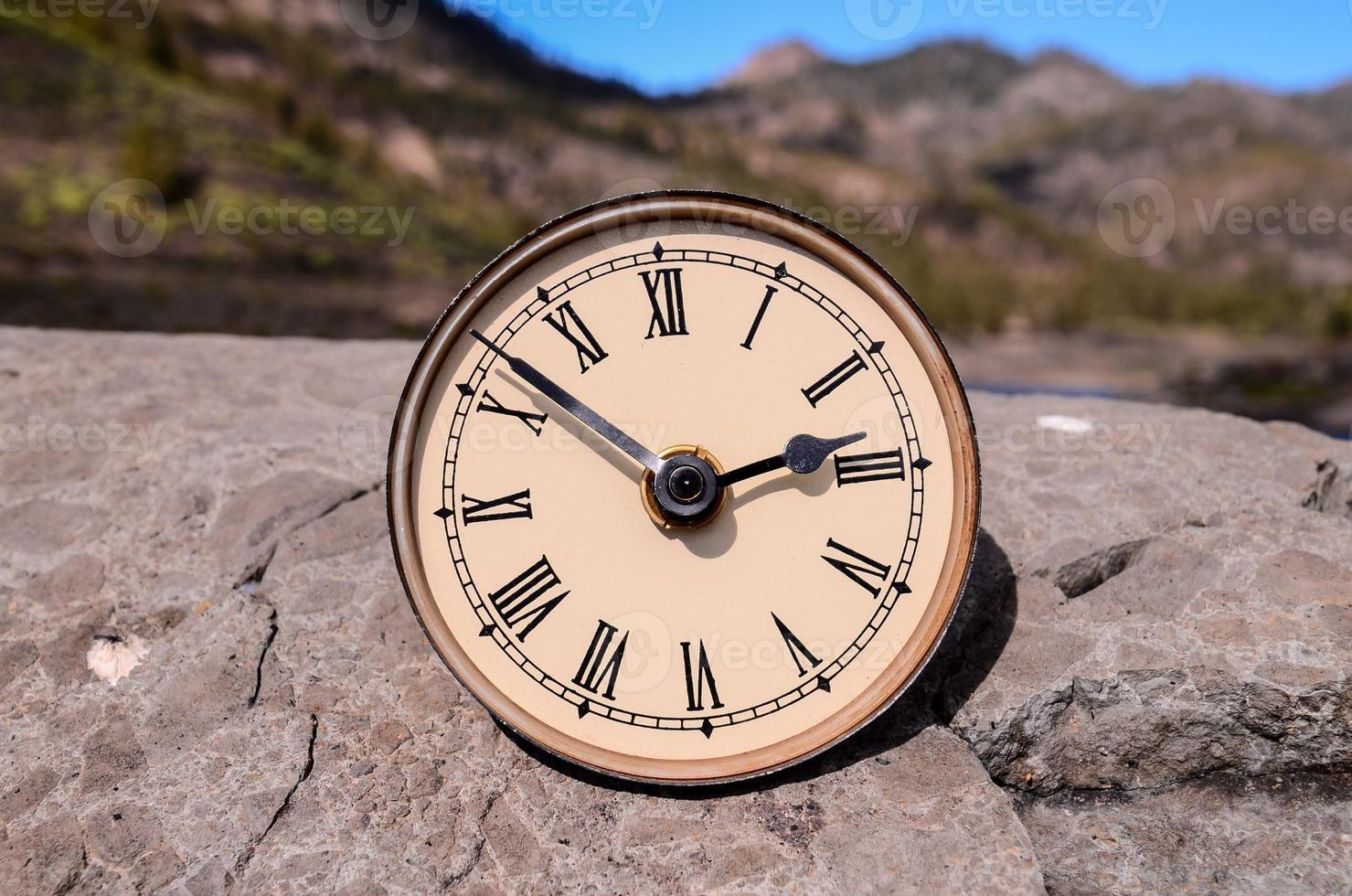 vieux blanc l'horloge photo