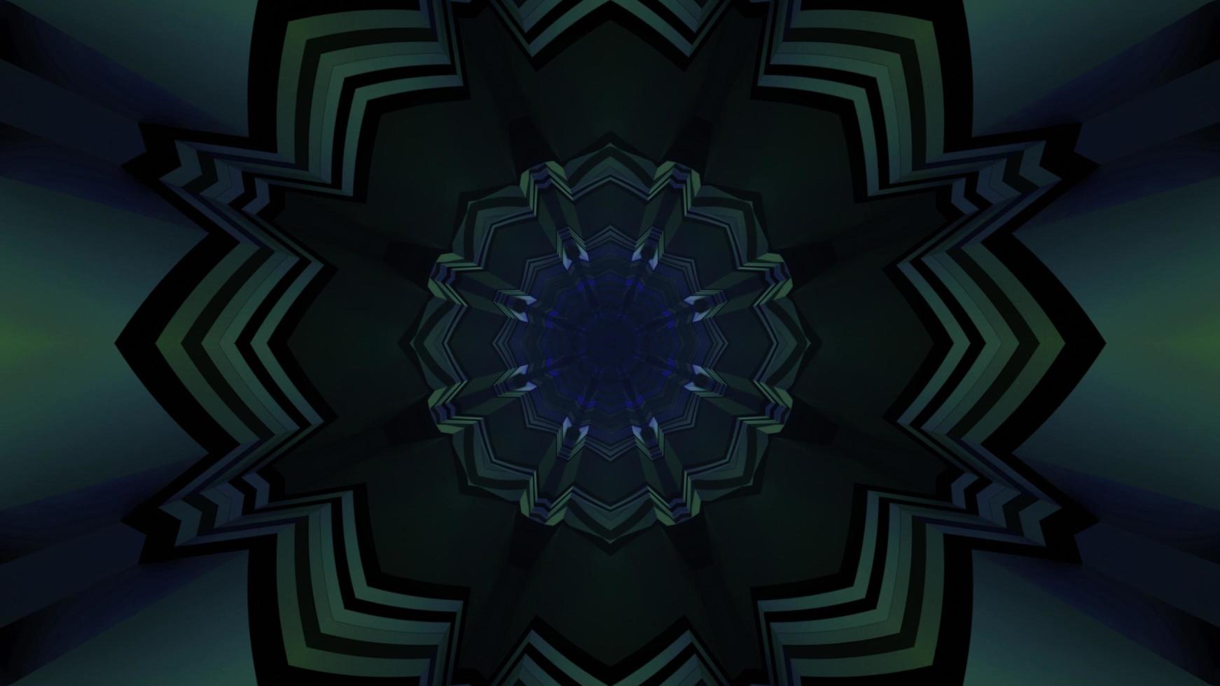 Passerelle de science-fiction avec illustration 3d motif symétrique photo