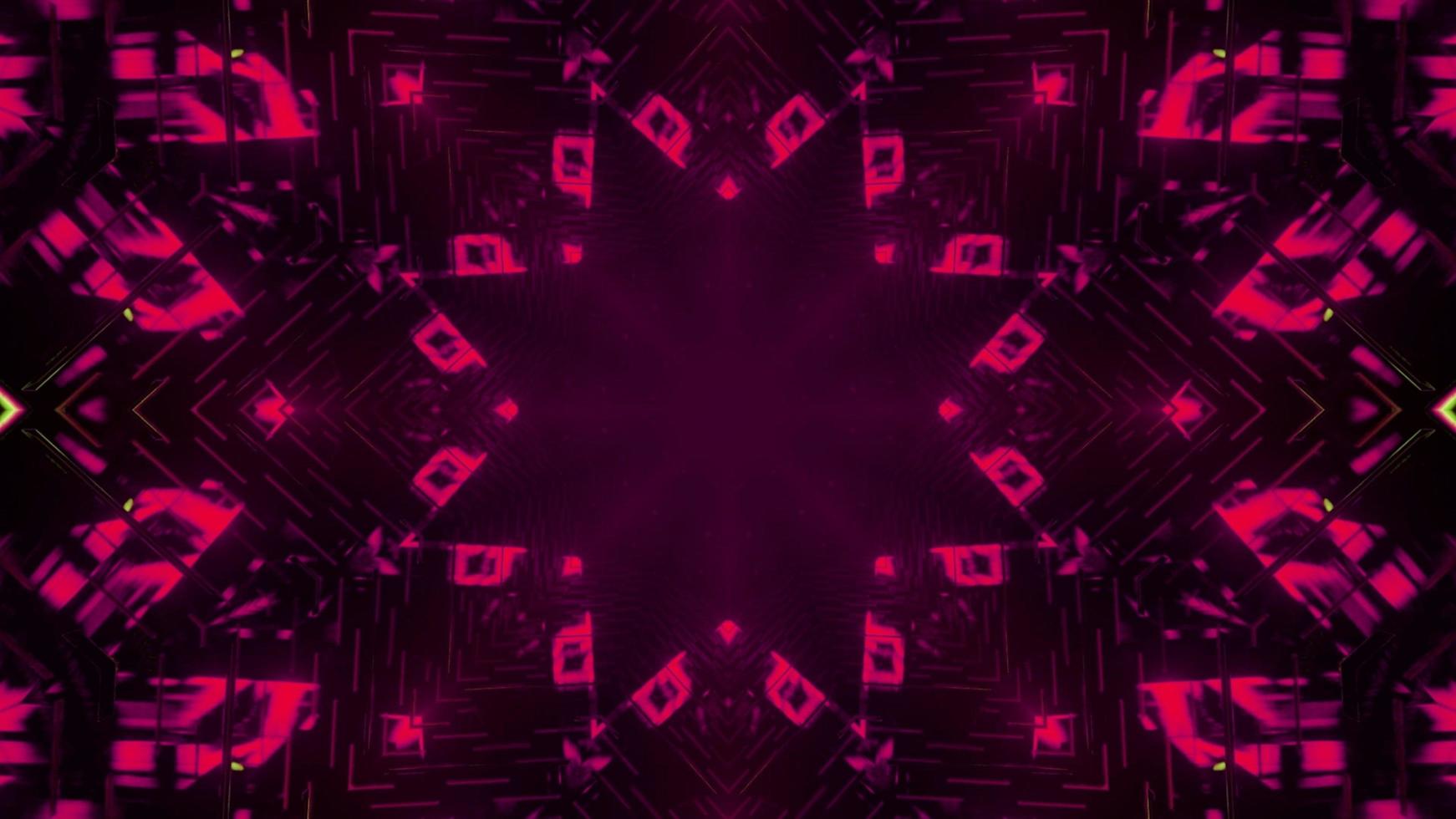 motif géométrique ornemental en illustration 3d photo