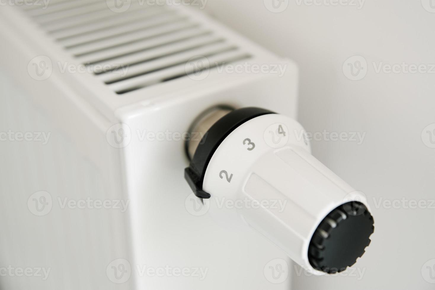 bouton de radiateur pour régler la température photo