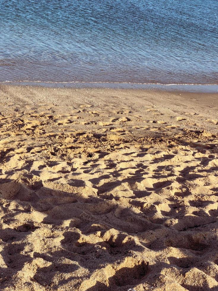 paisible clair journée à le plage est une parfait va-t-en photo