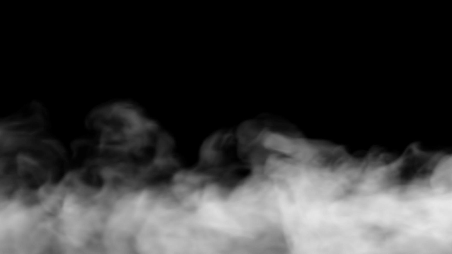 fumée sur fond noir photo
