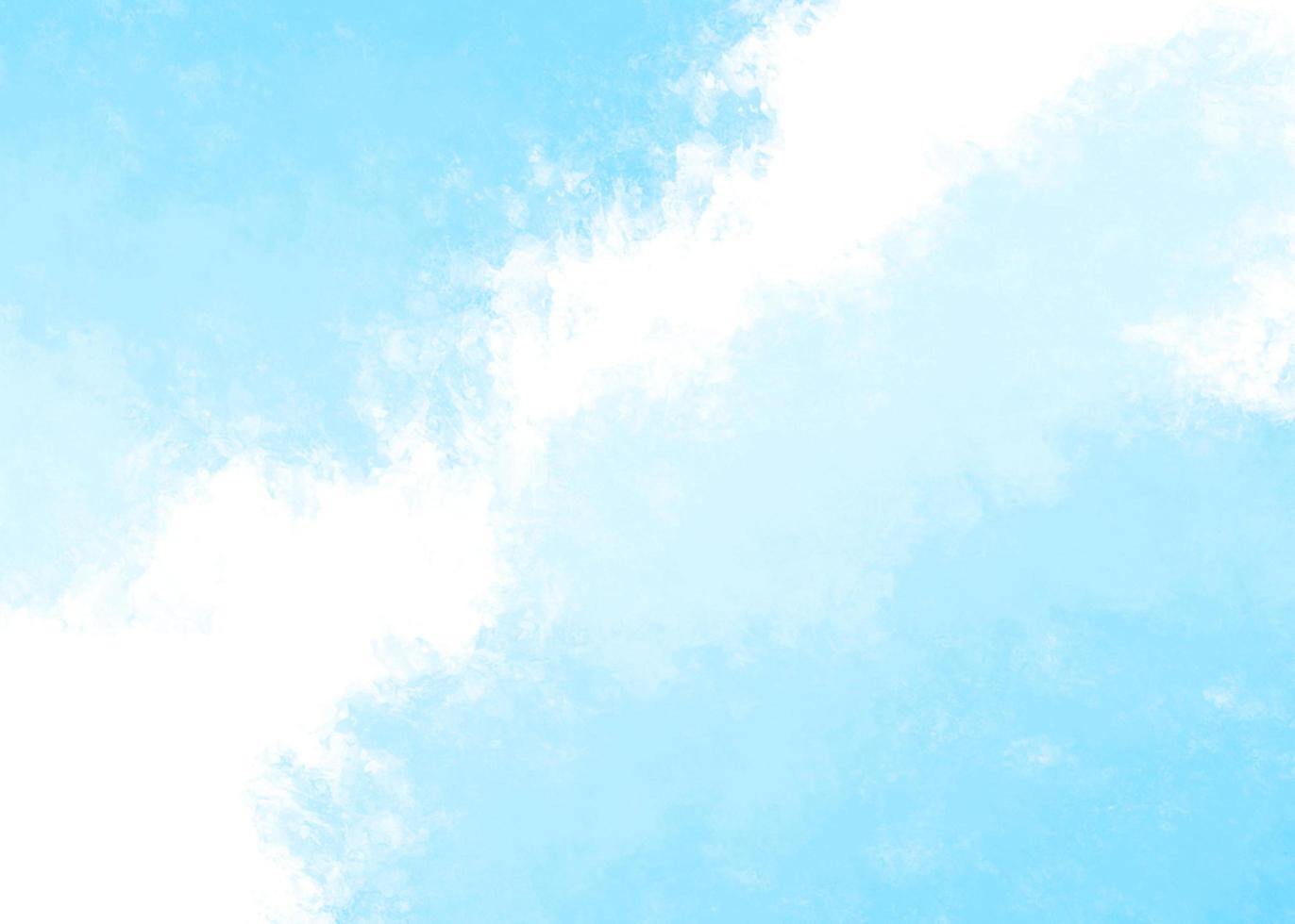 ciel bleu et nuages abstrait fond aquarelle photo