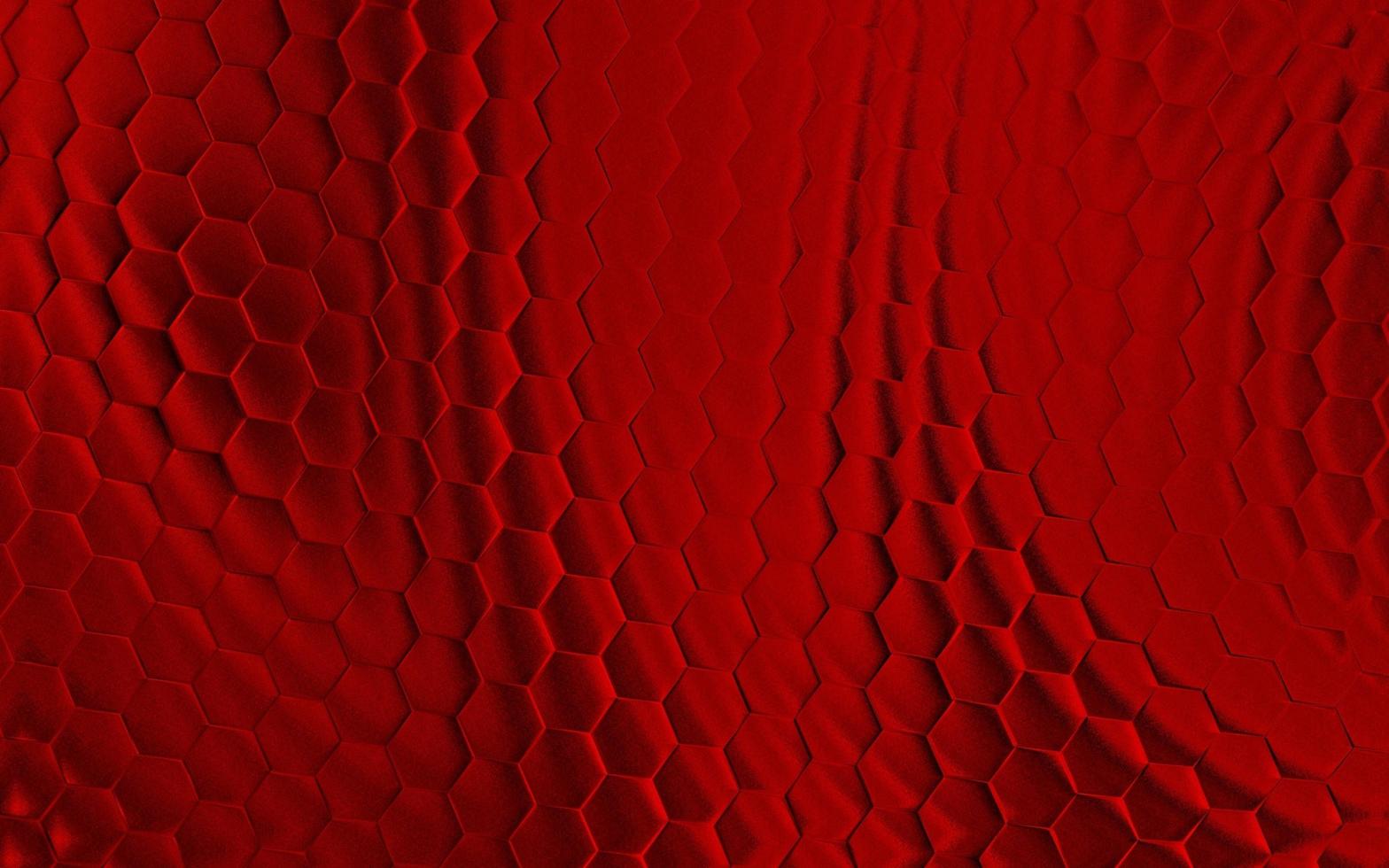 réaliste rouge nid d'abeille ou hexagonal modèle Contexte. élégant nid d'abeille texture. luxe hexagone modèle. La technologie et Les données Contexte conception. photo