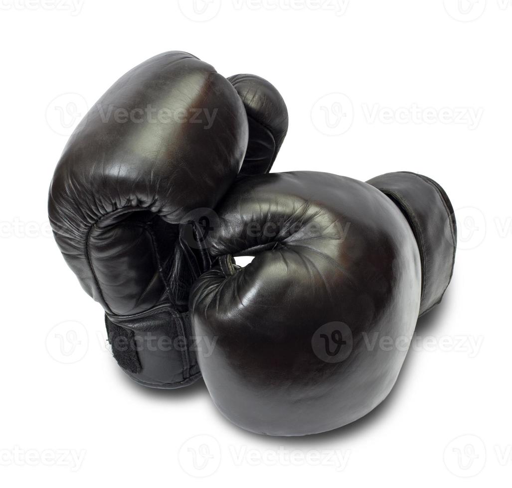 boxe gants sur blanc Contexte photo