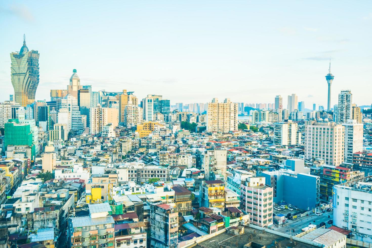 Paysage urbain de la ville de macao, Chine photo