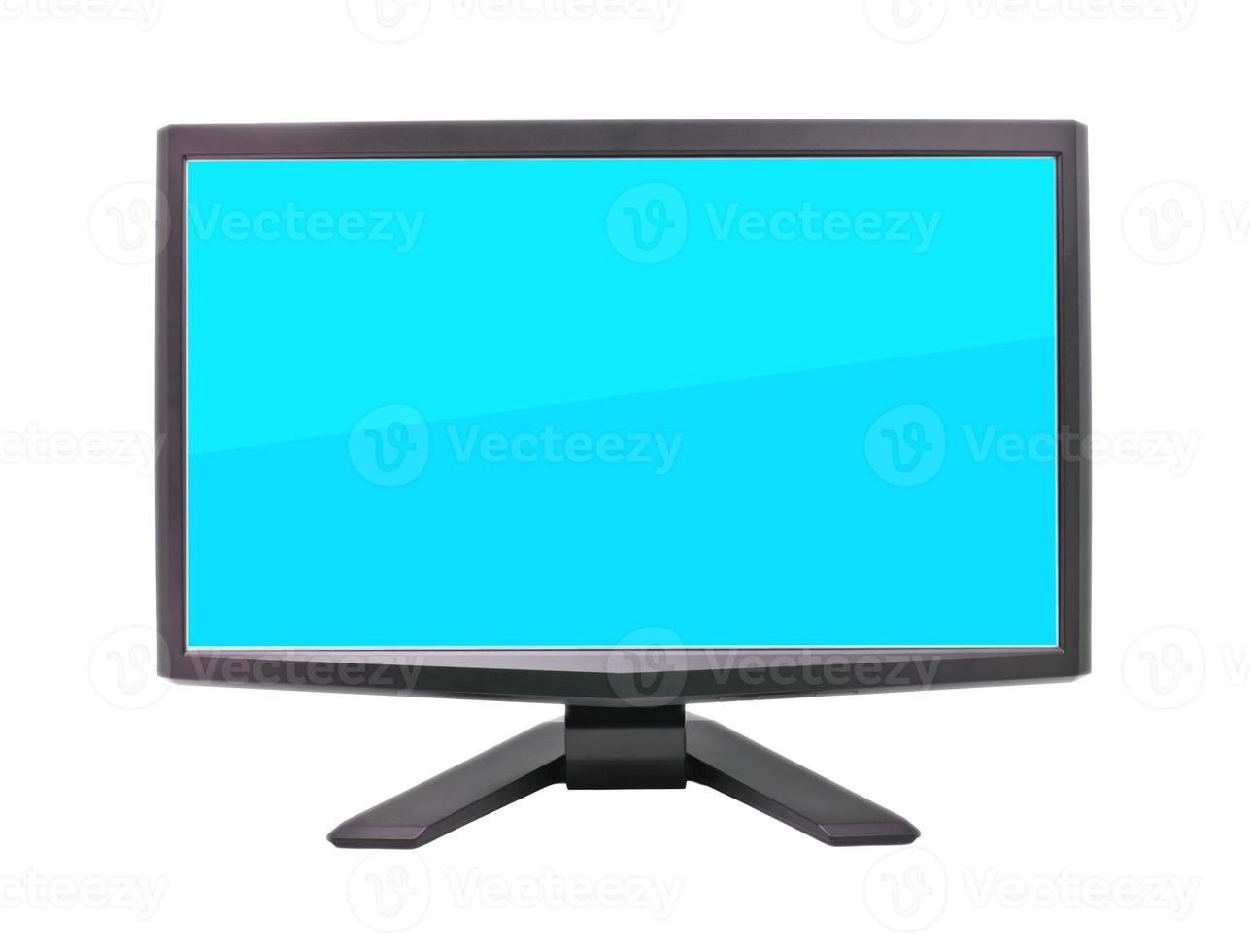 écran d'ordinateur sur fond blanc photo