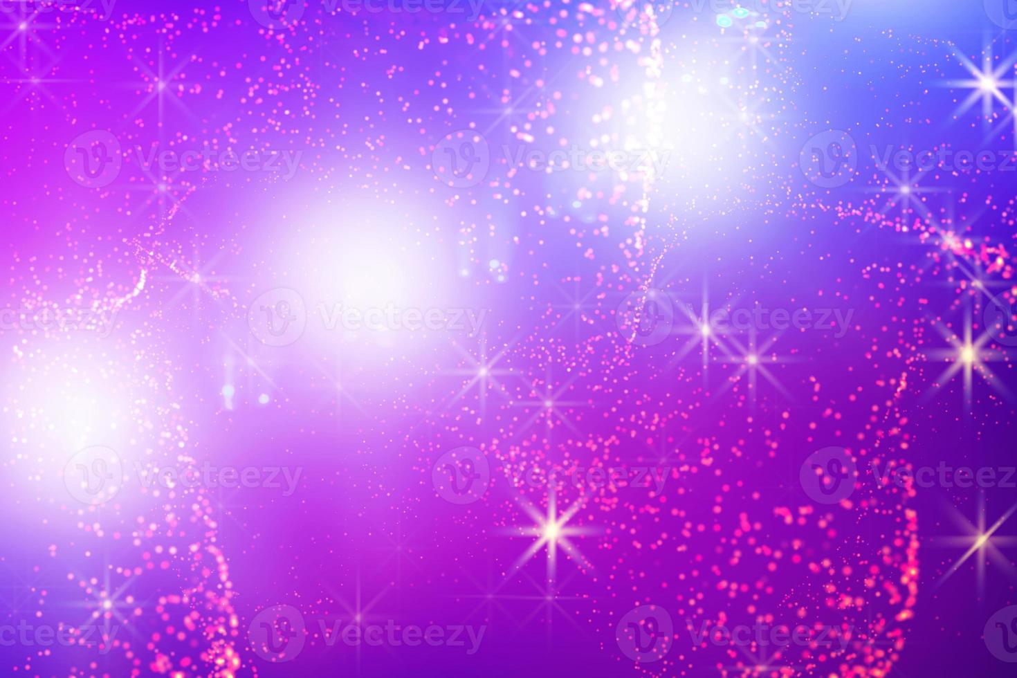 de fête violet Contexte avec rose saluer taches et blanc brillant étoiles. prospectus pour toutes nos félicitations. photo