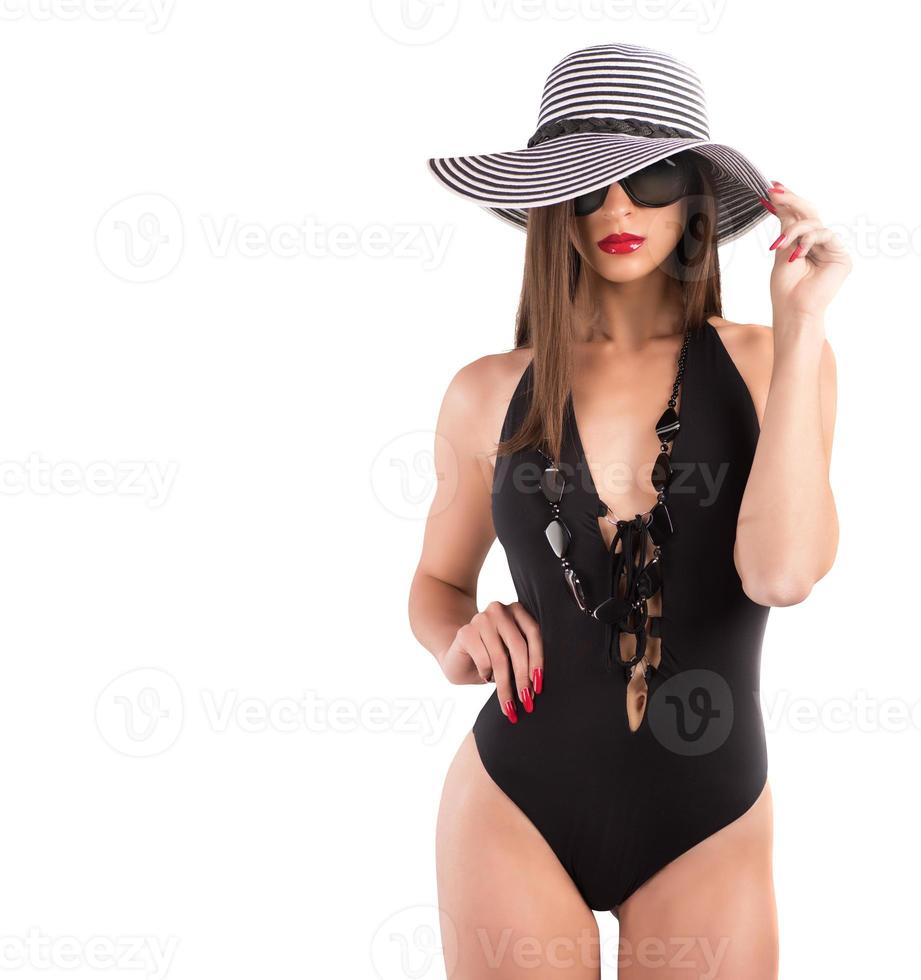 luxe maillot de bain sur blanc Contexte photo