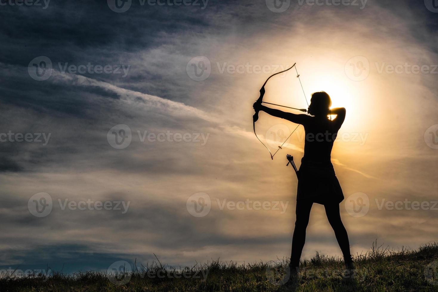 fille avec un arc photo