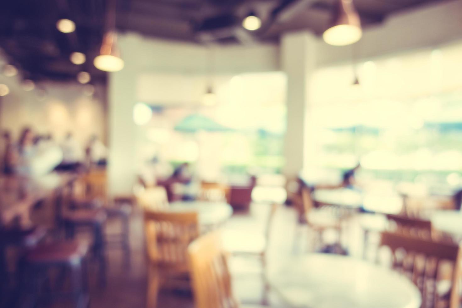 Intérieur de café défocalisé photo