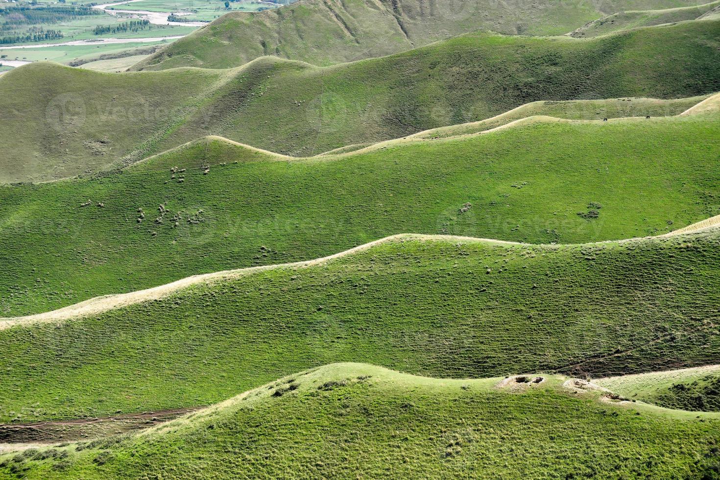 qiongkushtai est une secret jardin et une petit kazakh village dans xinjiang. photo