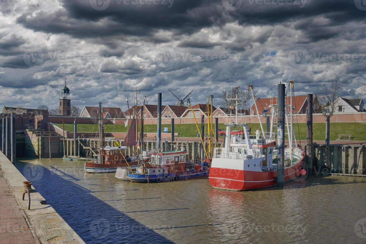 port de ditzum, est frise du nord mer, bas Saxe, Allemagne photo