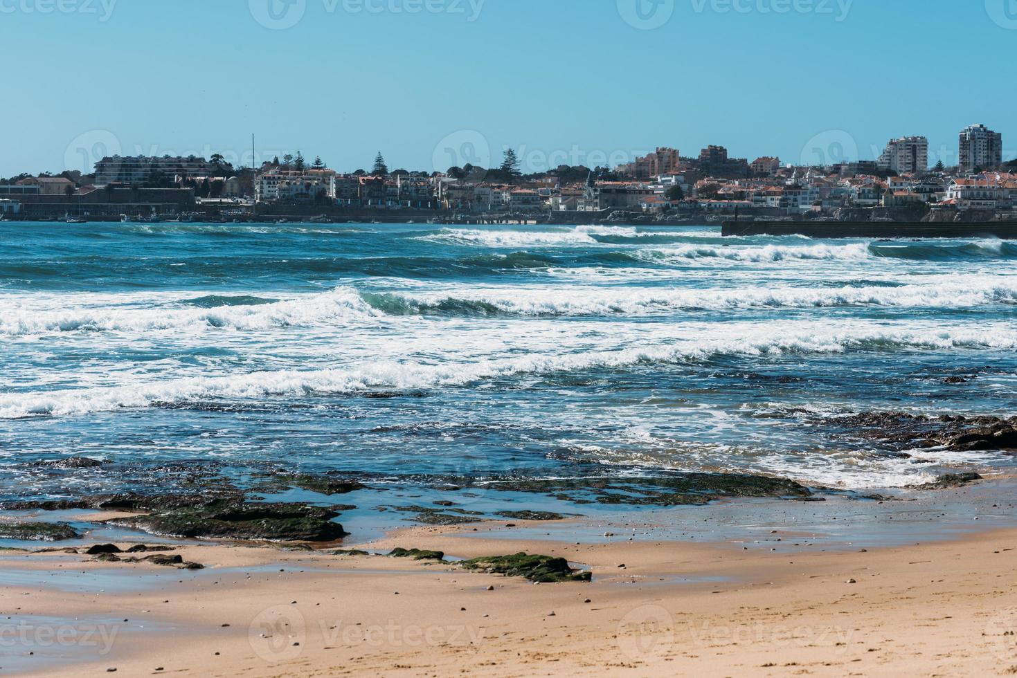 bord de mer paysage urbain de cascais dans le Portugais côte d'azur, 30 km Ouest de Lisbonne, le Portugal photo