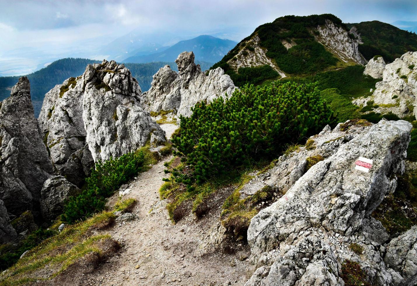 sentier de randonnée rocheux photo