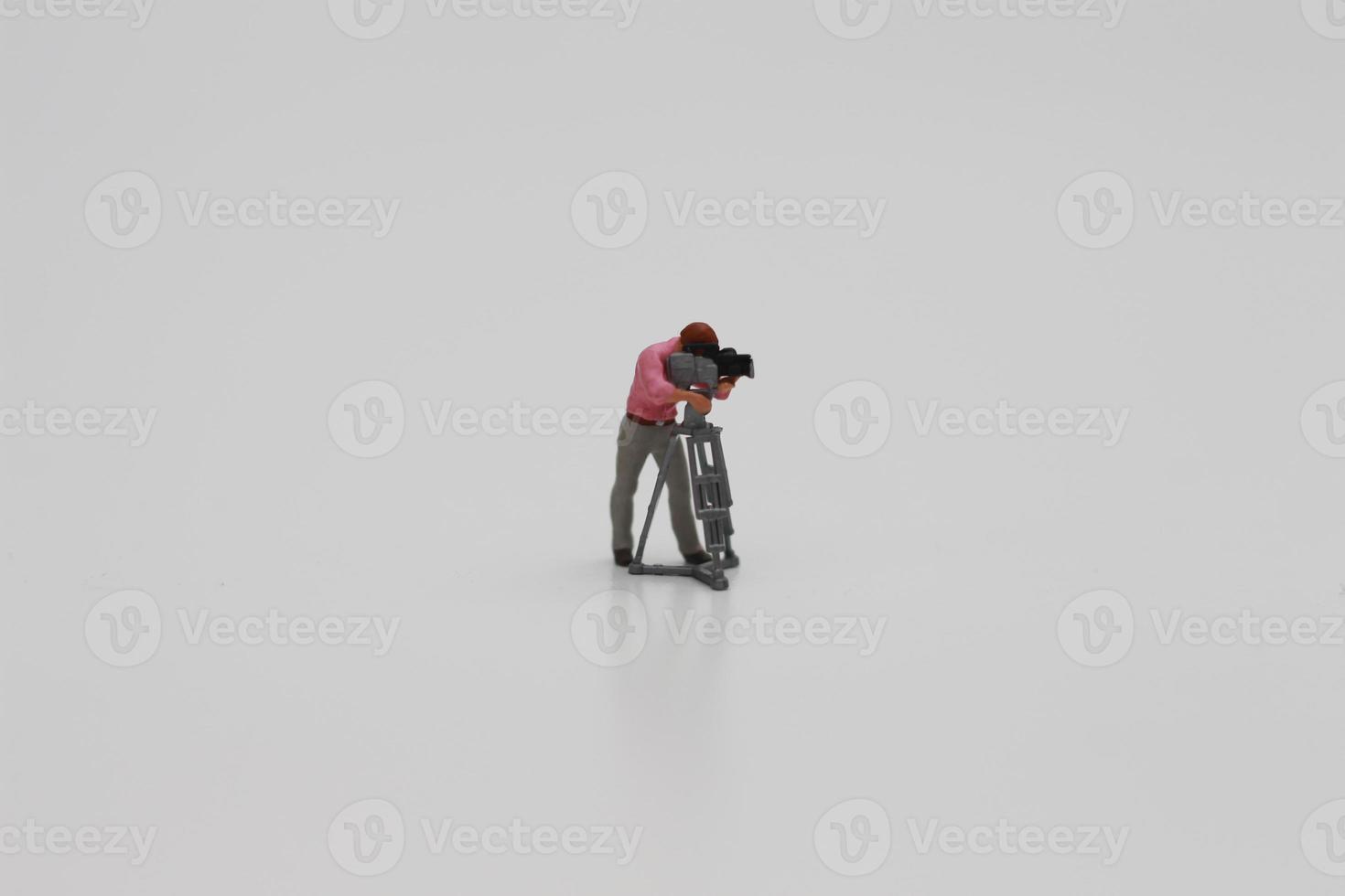 une proche en haut de miniature figure de une vidéaste photo