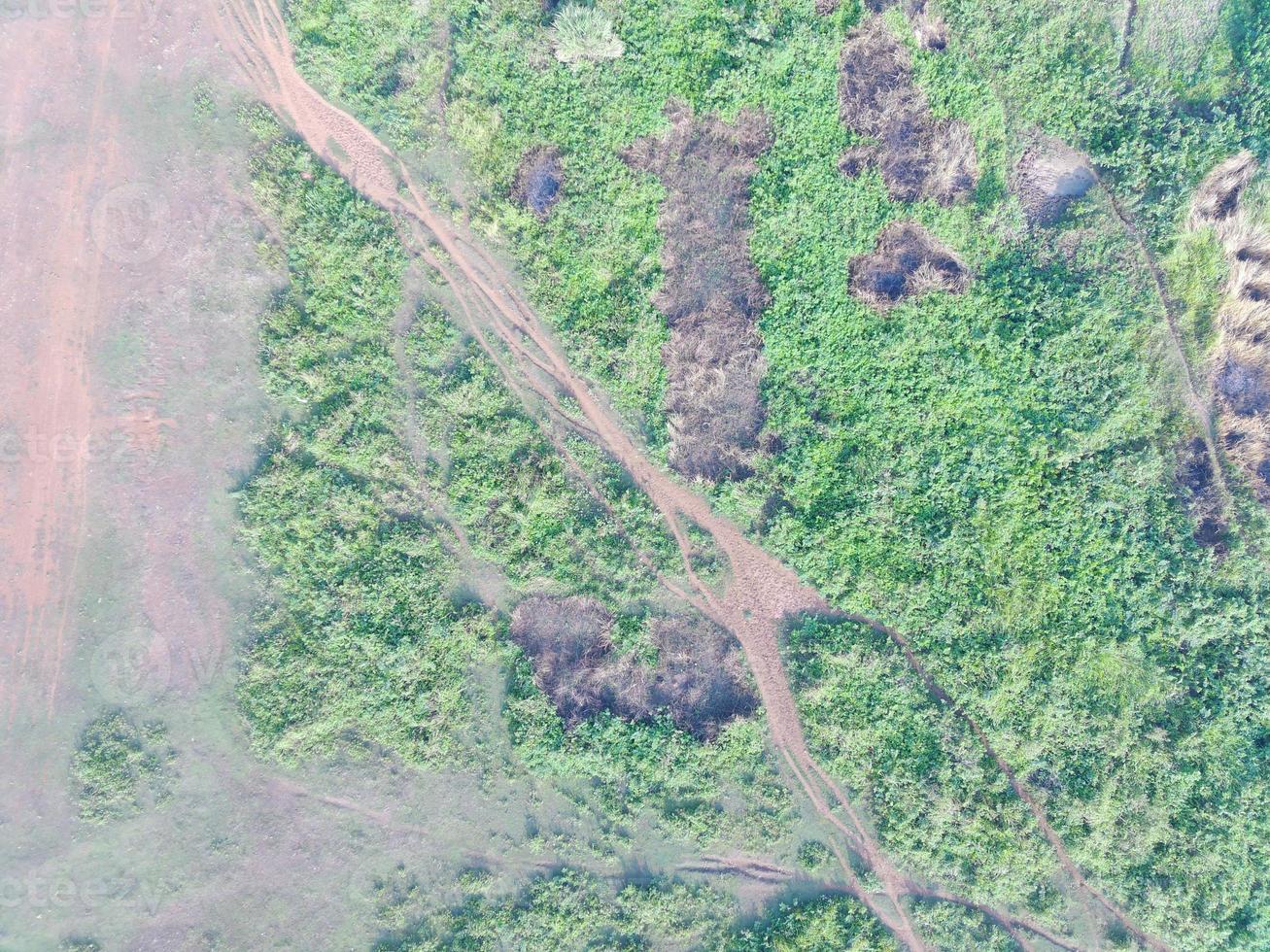 aérien vue de terre cartographie par sans pilote aérien véhicule dans bogor, Indonésie. photo