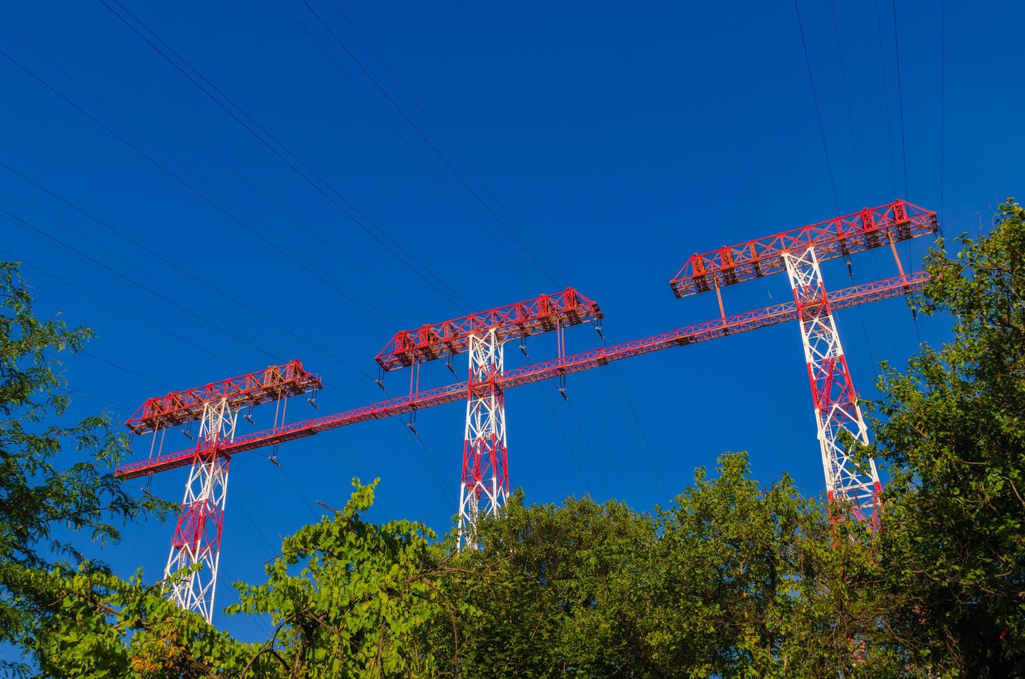 ligne électrique haute tension photo