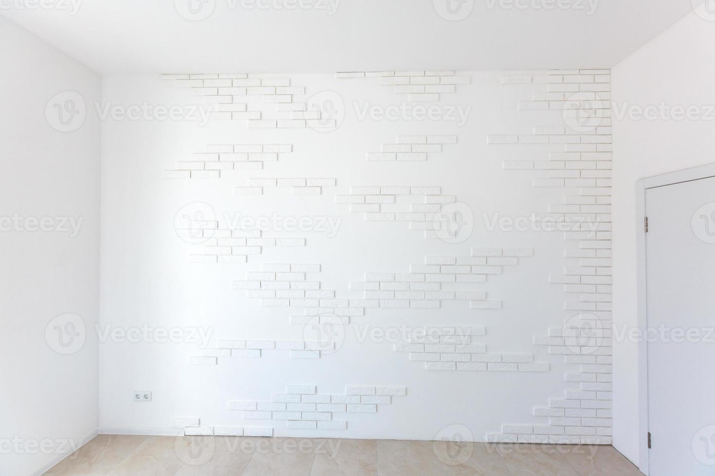 blanc brique mur, parfait comme une Contexte photo