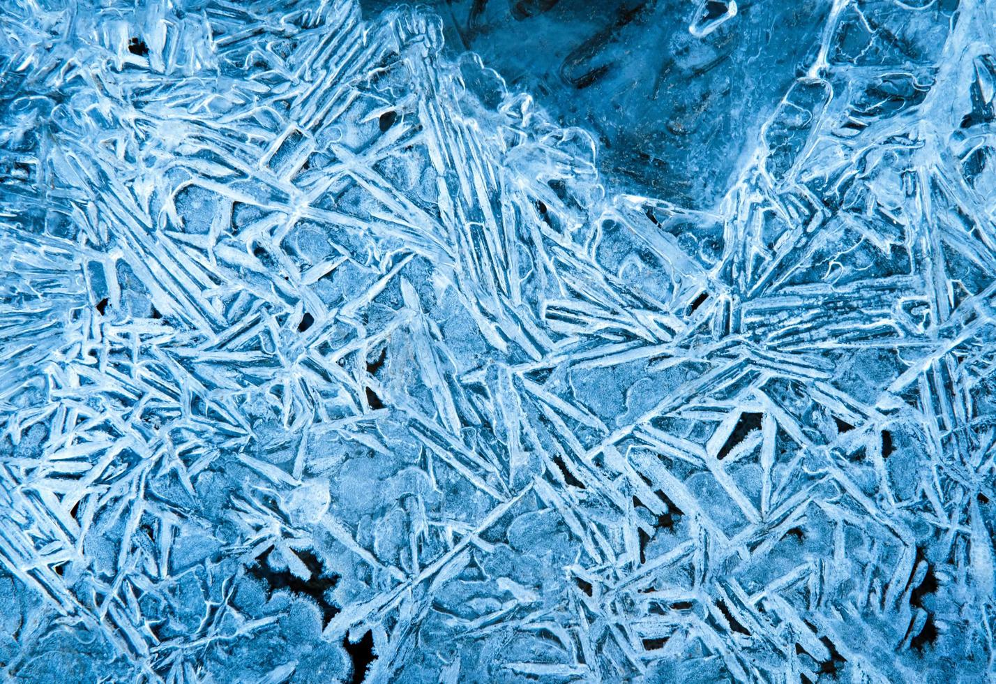 détail d'une surface d'eau gelée photo