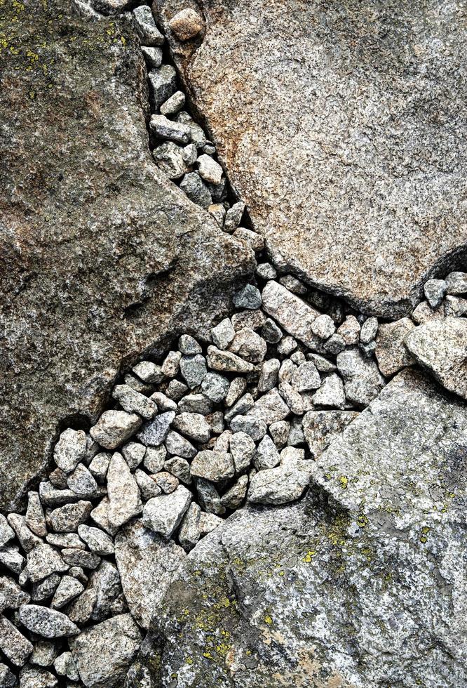 détail de la chaussée de granit photo