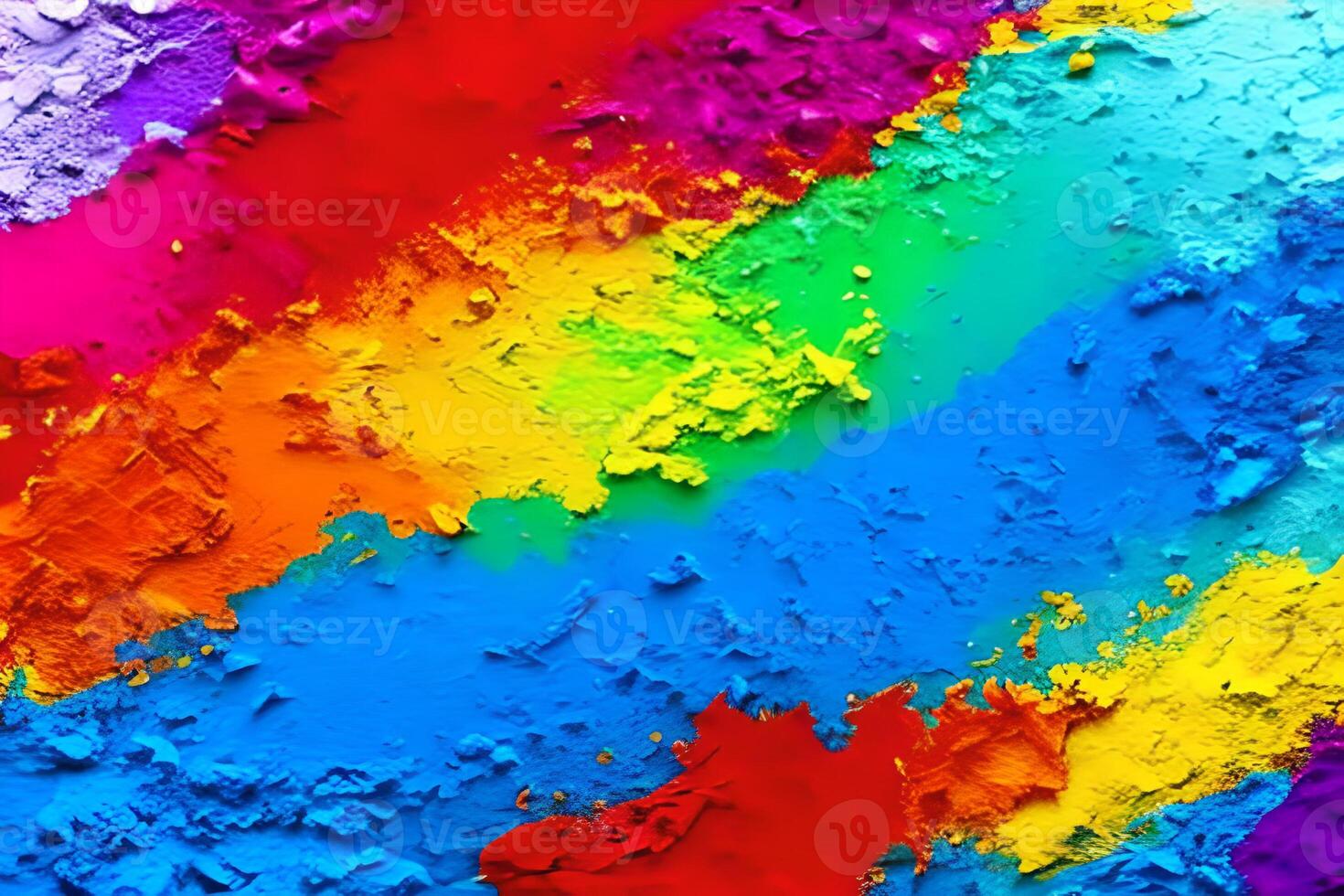 abstrait pétrole La peinture à le peindre palette ou mur, multicolore rouge, vert, bleu, jaune, violet, Orange texture toile de fond Contexte pour concept conception. photo