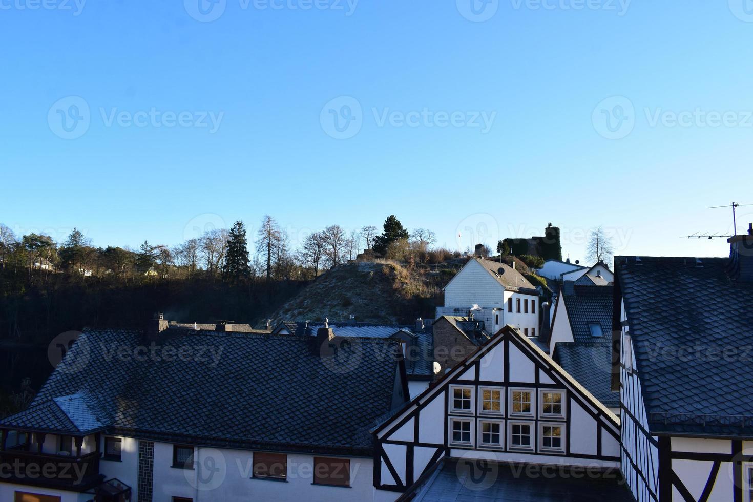 vieux ville ulmen, toit niveau vue photo