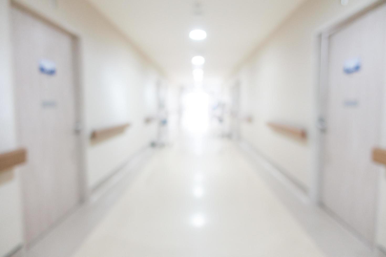 Intérieur de l'hôpital abstrait défocalisé pour le fond photo