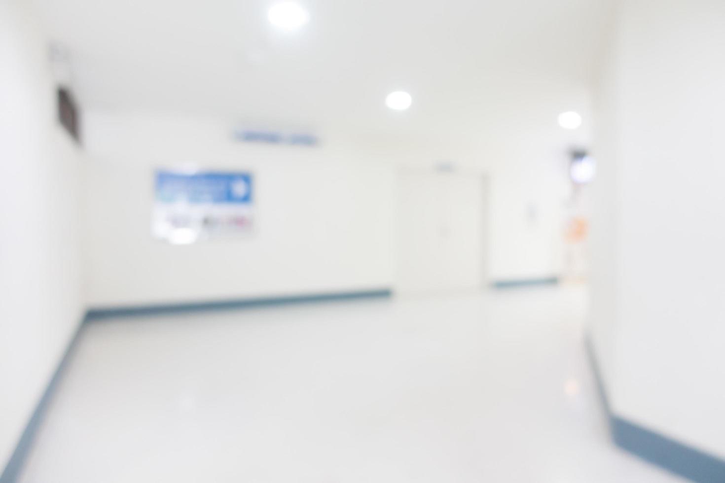Intérieur de l'hôpital abstrait défocalisé pour le fond photo