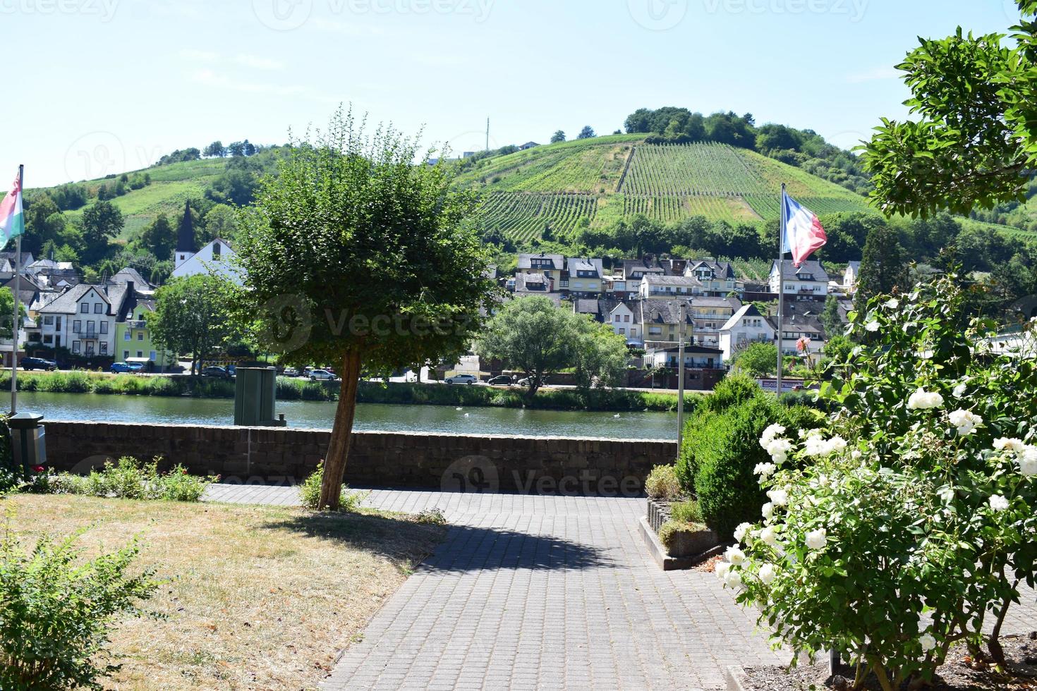 zell un der moselle, front de mer parc photo