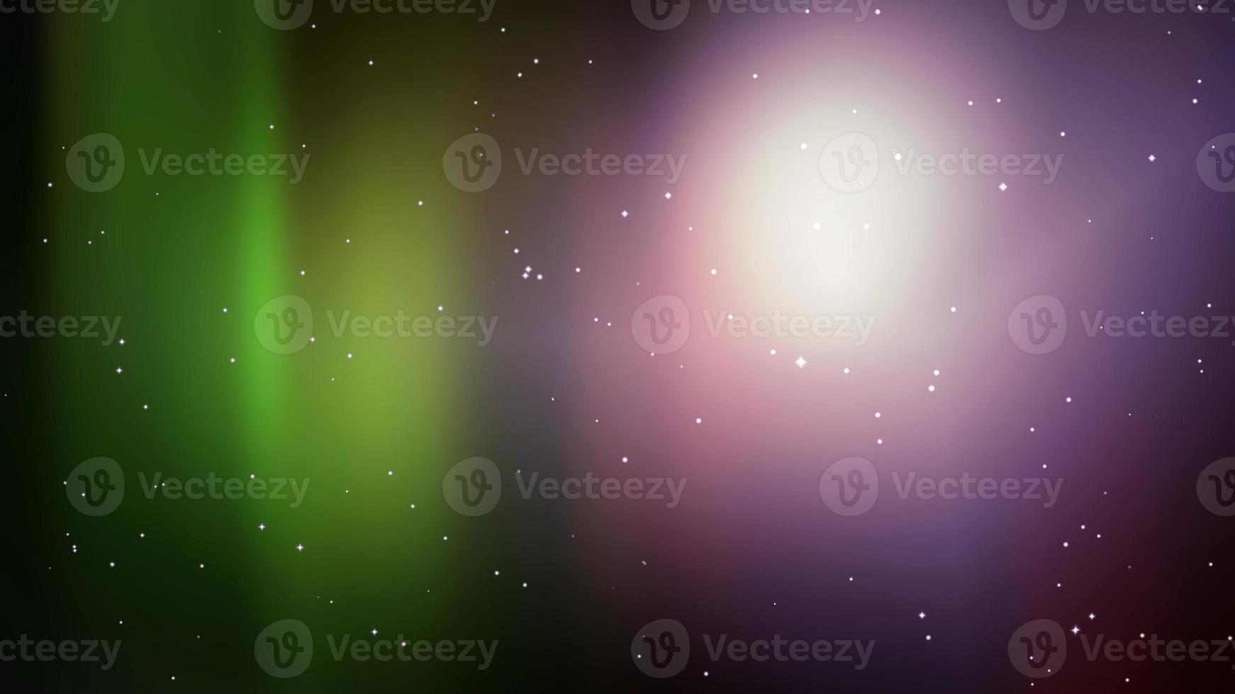aurore dans vert et violet Couleur avec étoile Contexte photo