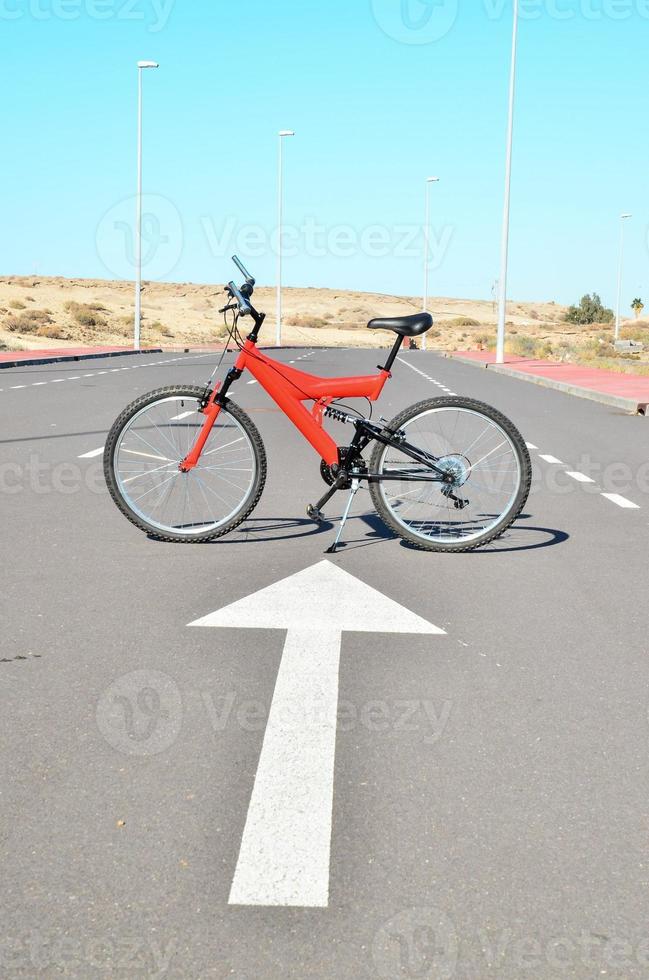 rouge Montagne bicyclette photo