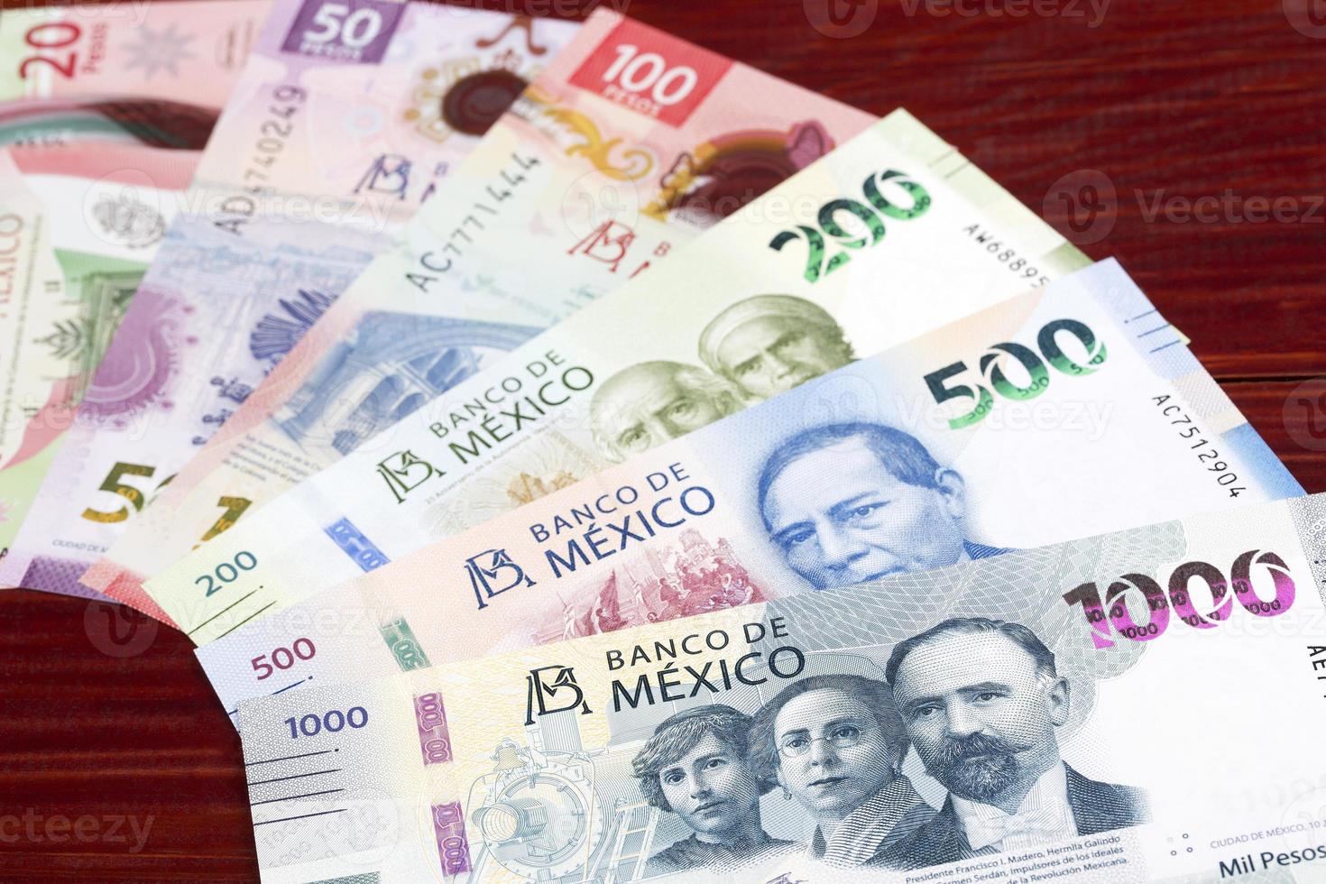 Nouveau mexicain pesos une Contexte photo