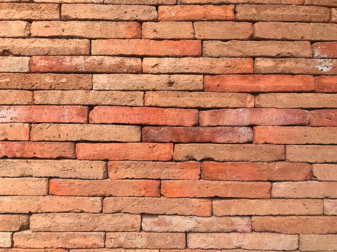 solide vieux fond de texture de mur de brique rouge photo