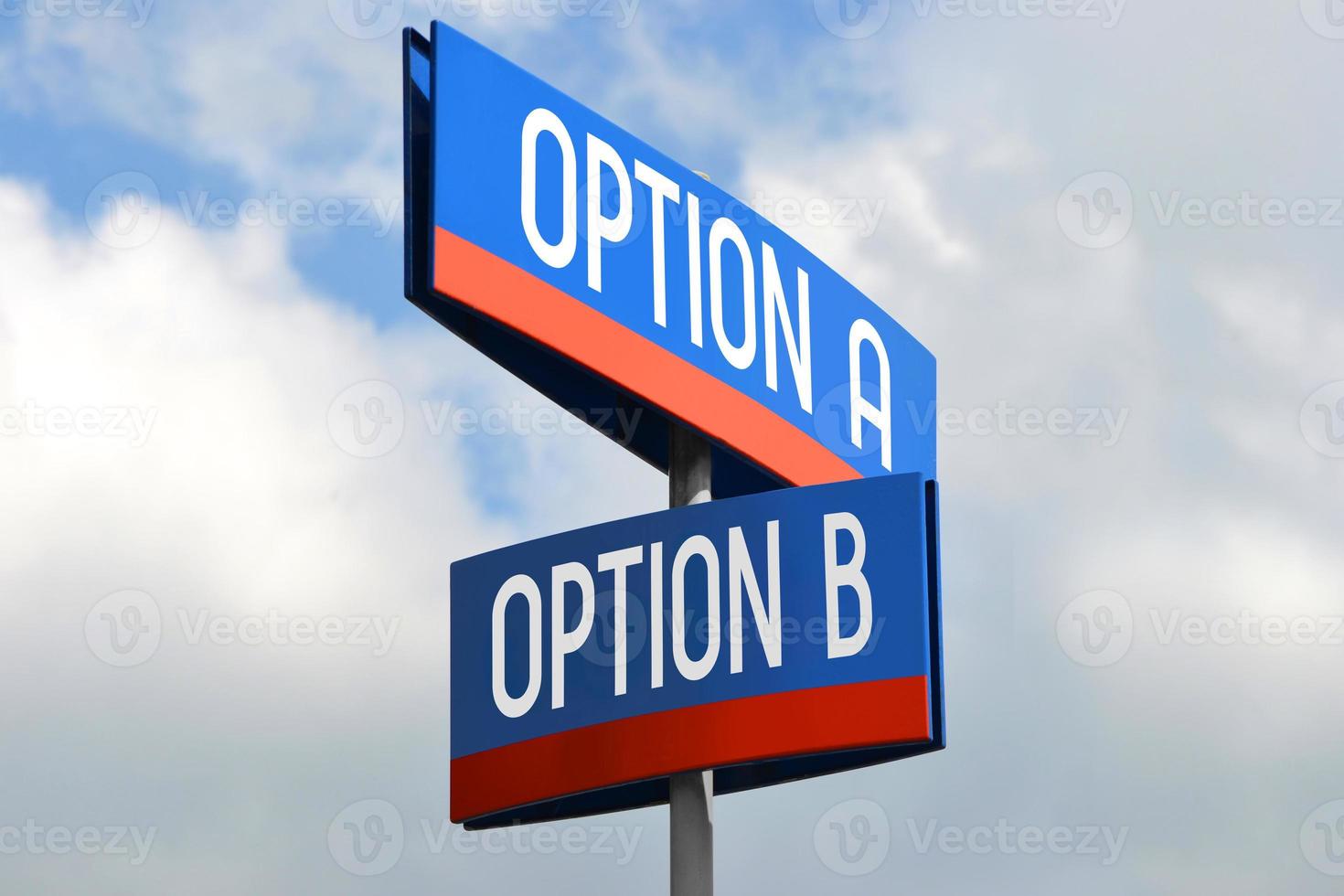 option une et option b rue signe photo