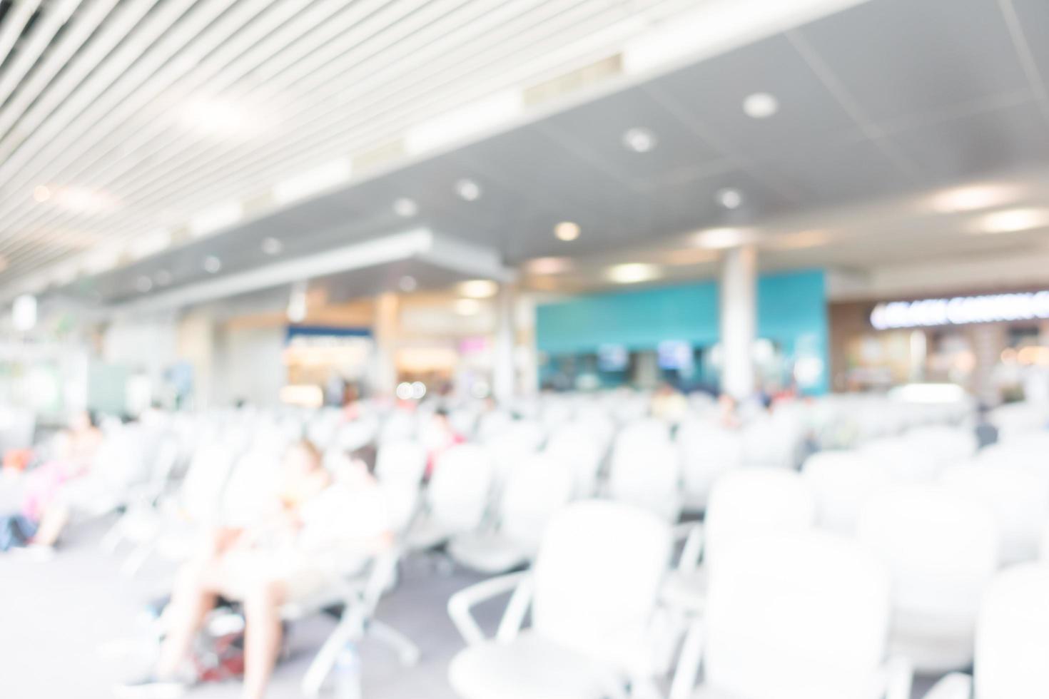 Résumé de l'intérieur de l'aéroport défocalisé pour le fond photo