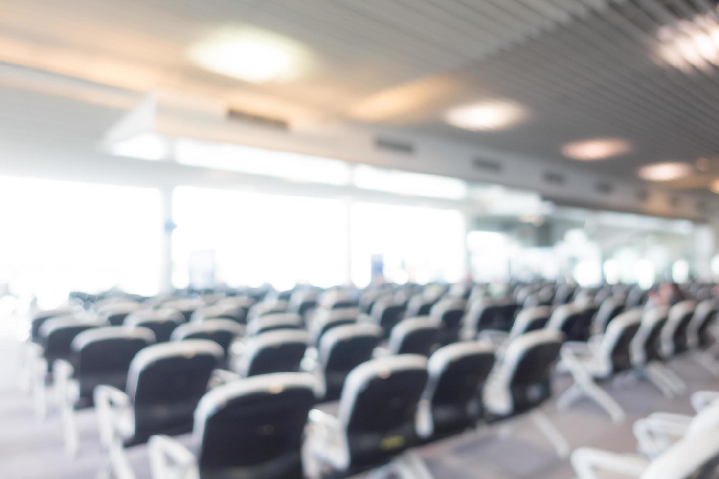 Résumé de l'intérieur de l'aéroport défocalisé pour le fond photo